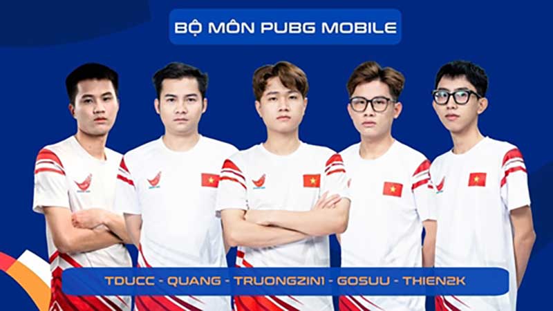 Đội tuyển PUBG Việt Nam tham gia thi đấu tại ASIAD 2023