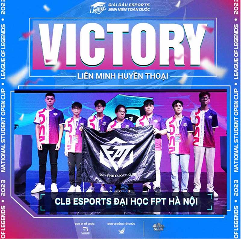 Clb Esports FPT Hà Nội tiếp tục giành chiến thắng bước vào CKQG bộ môn LMHT NSOC 2023