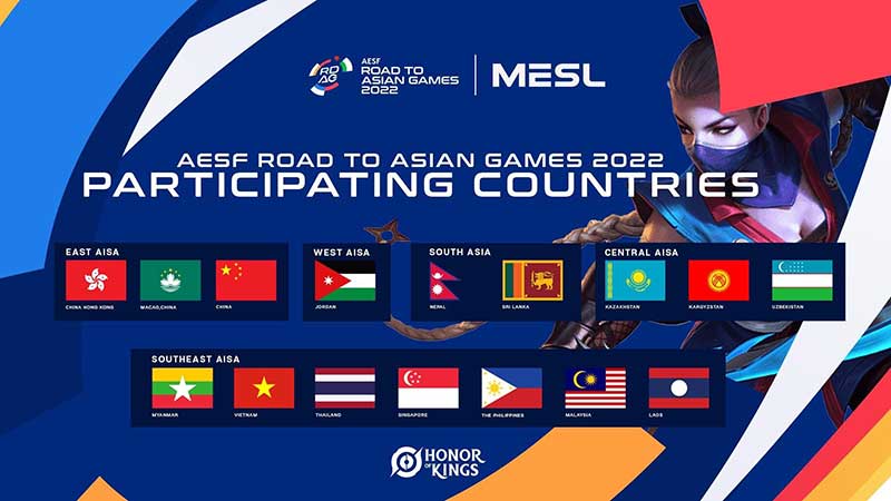 Các quốc gia tham dự ASIAD Games 2022