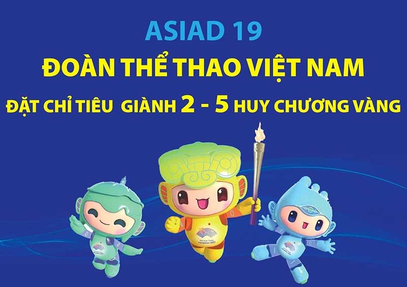 Đoàn thể thao Việt Nam mục tiêu từ 2 - 5 huy chương vàng tại ASIAD 19