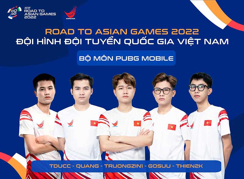 Đội hình đội tuyển quốc gia PUBG Mobile Việt Nam