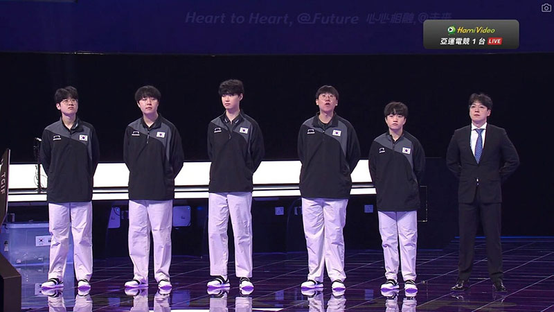 Đội hình thi đấu trận chung kết của ĐTQG LMHT Hàn Quốc 