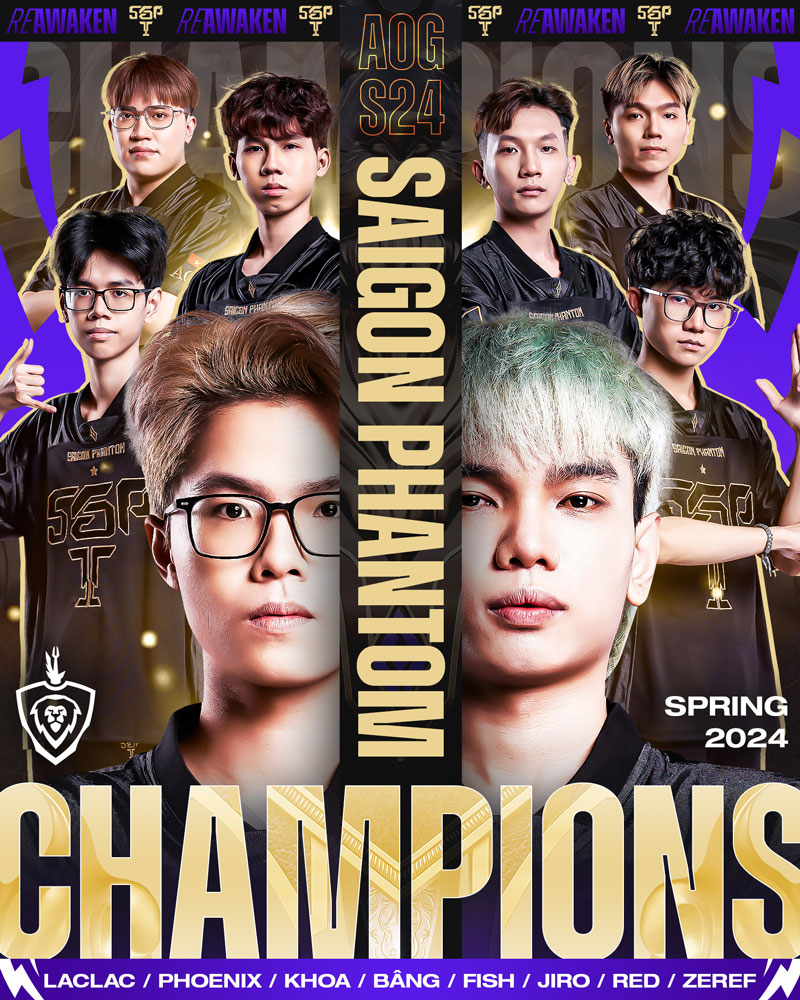 Saigon Phantom lần thứ 6 liên tiếp vô địch ĐTDV