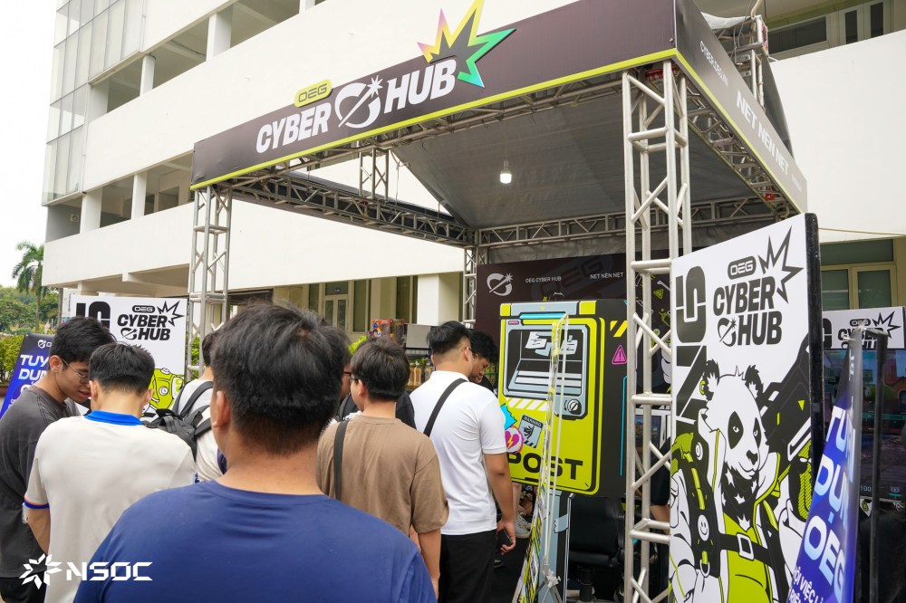 Gian hàng booth OEG Cyber Hub NSOC Unitour