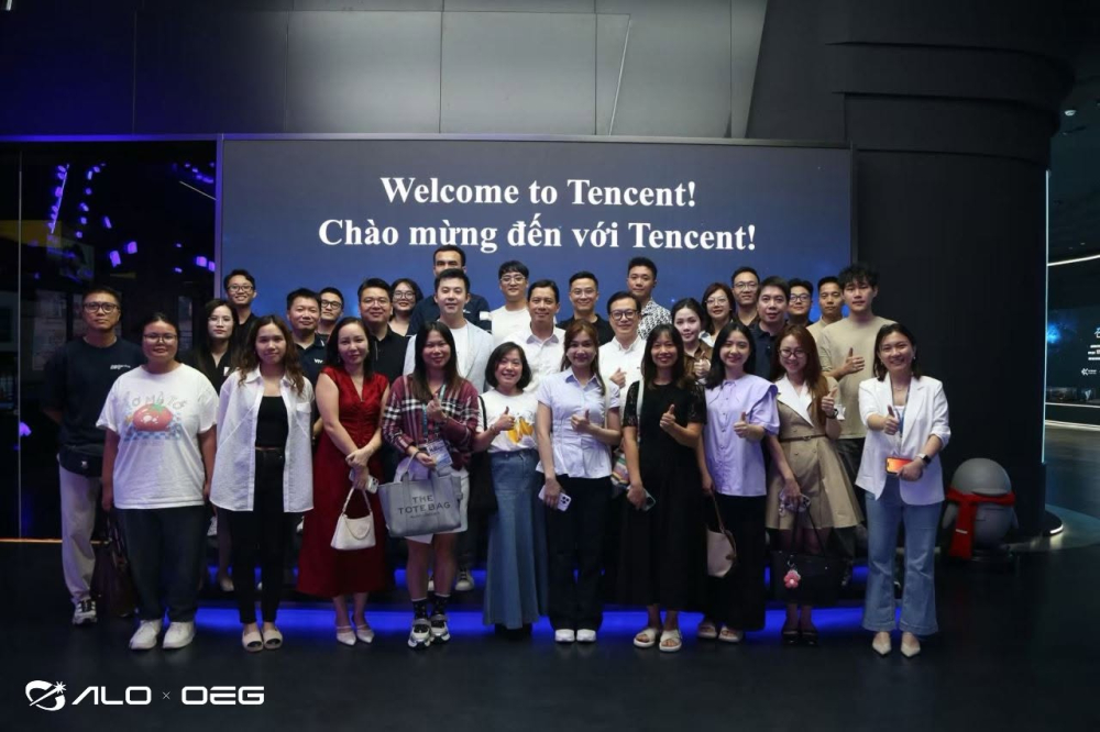 OEG thăm v&agrave; l&agrave;m việc tại trụ sở Tencent